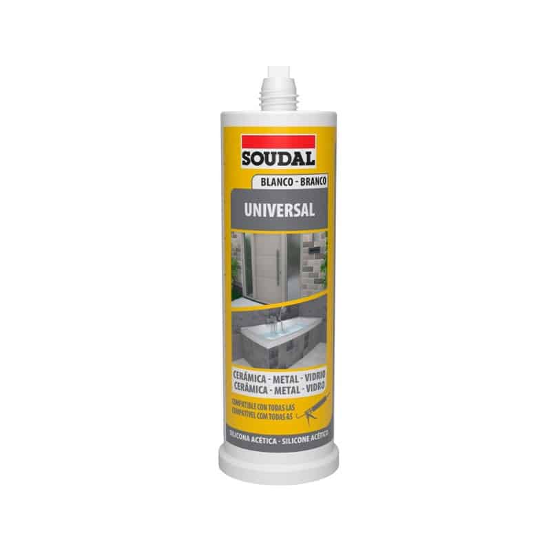 SOUDAL - Silicone Universal Acético Mini Branco 145Ml