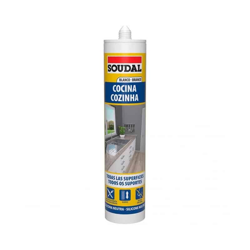SOUDAL - Silicone Cozinha Neutro Branco Extra 290Ml