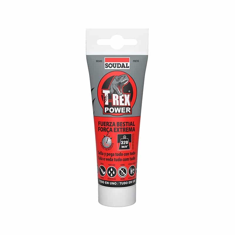 SOUDAL - Cola e Veda T-Rex Power Preto 125Ml