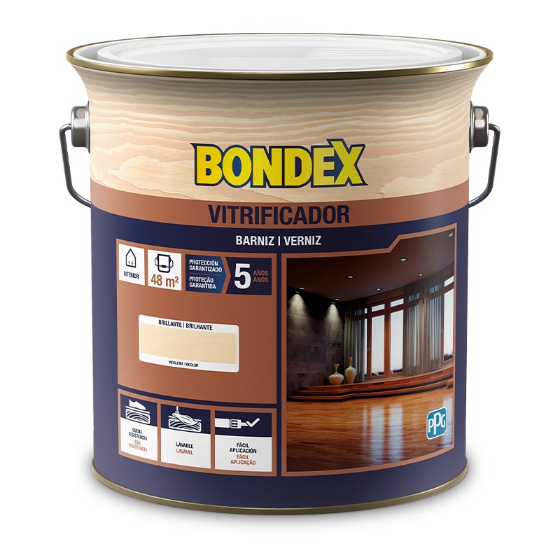 BONDEX - Verniz Vitrificador Brilhante Incolor 4000Ml