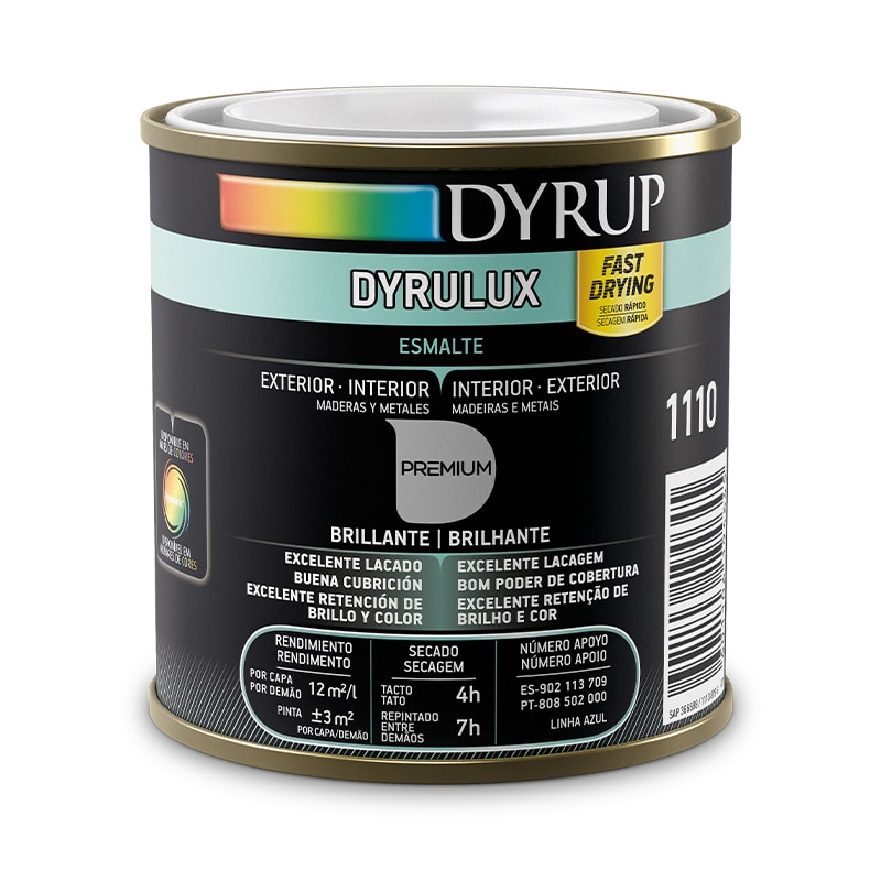 DYRUP - Esmalte Dyrulux Amarelo Vivo 250Ml