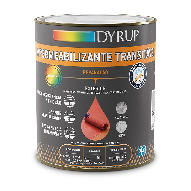 DYRUP - Membrana Impermeabilizante Cinzento 750Ml