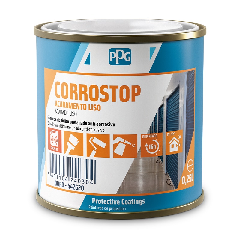 PPG - Esmalte Corrostop Liso Ouro 250Ml