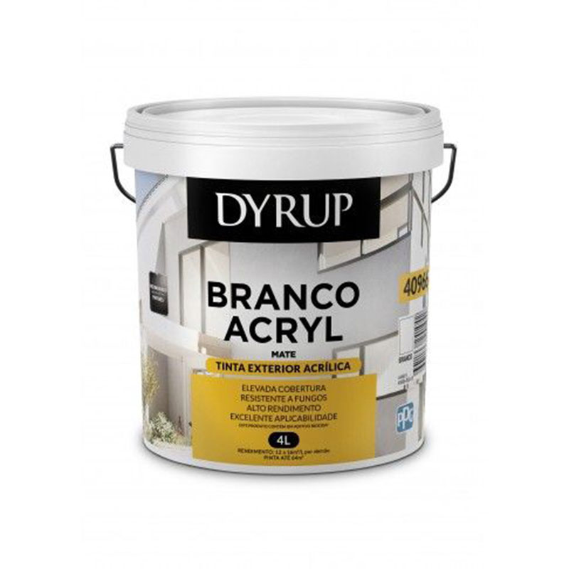 DYRUP - Tinta Branco Exterior 4000Ml