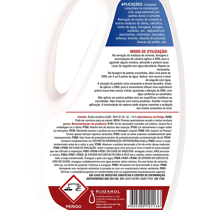 SIRIL - Desincrustante Profissional 1L