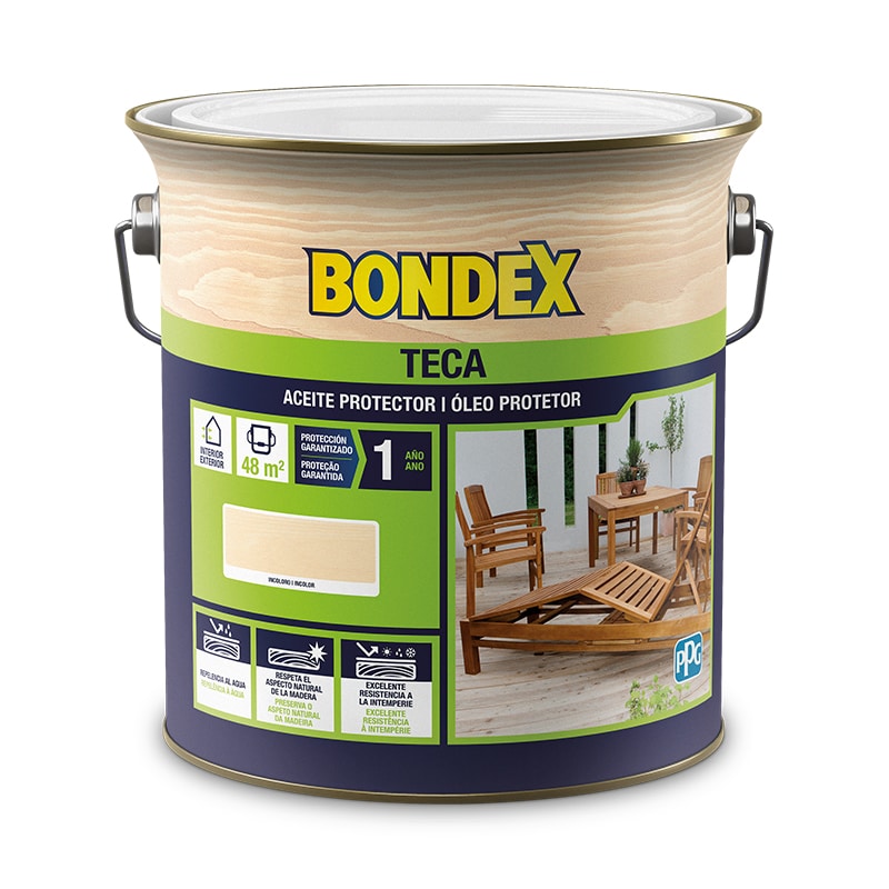 BONDEX - Óleo Teca Exterior Incolor 4000Ml