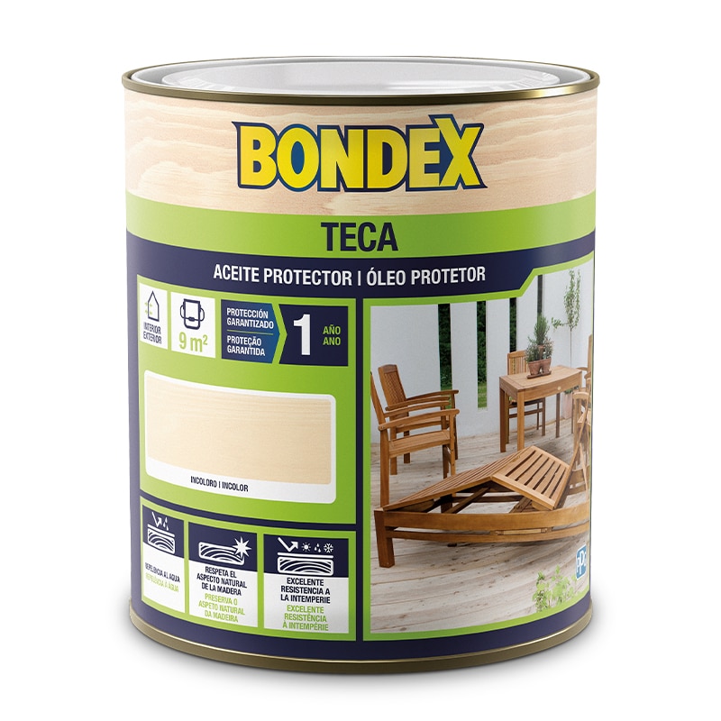 BONDEX - Óleo Teca Exterior Incolor 750Ml