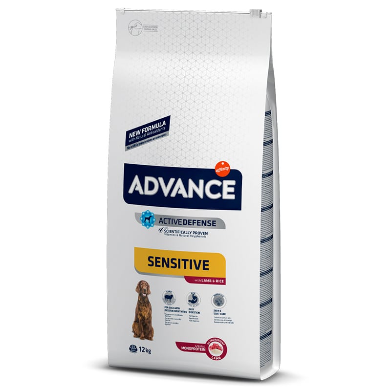 ADVANCE - ALIMENTO CÃO SENSITIVE CORDEIRO E ARROZ 12KG