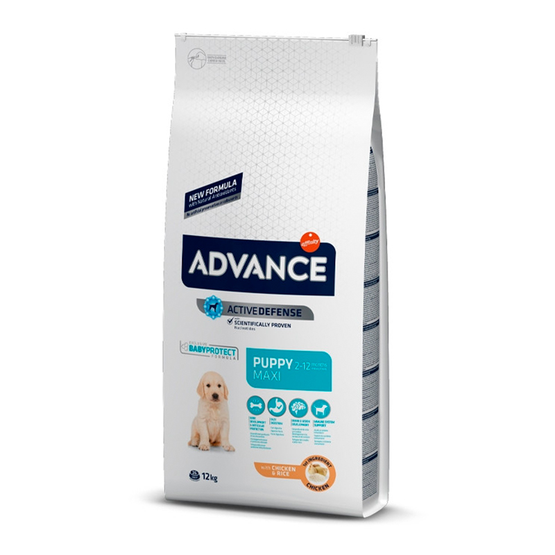 ADVANCE - ALIMENTO CÃO MAXI PUPPY FRANGO E ARROZ 12KG