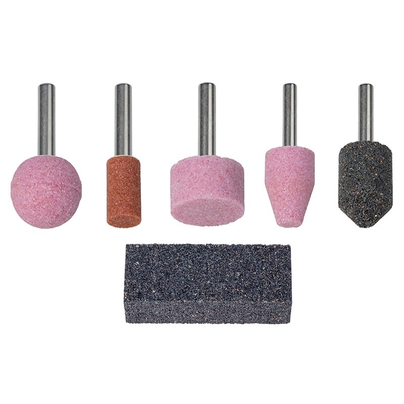 WOLFCRAFT - Conjunto Rebolos Abrasivos Cerâmicos 6 Peças