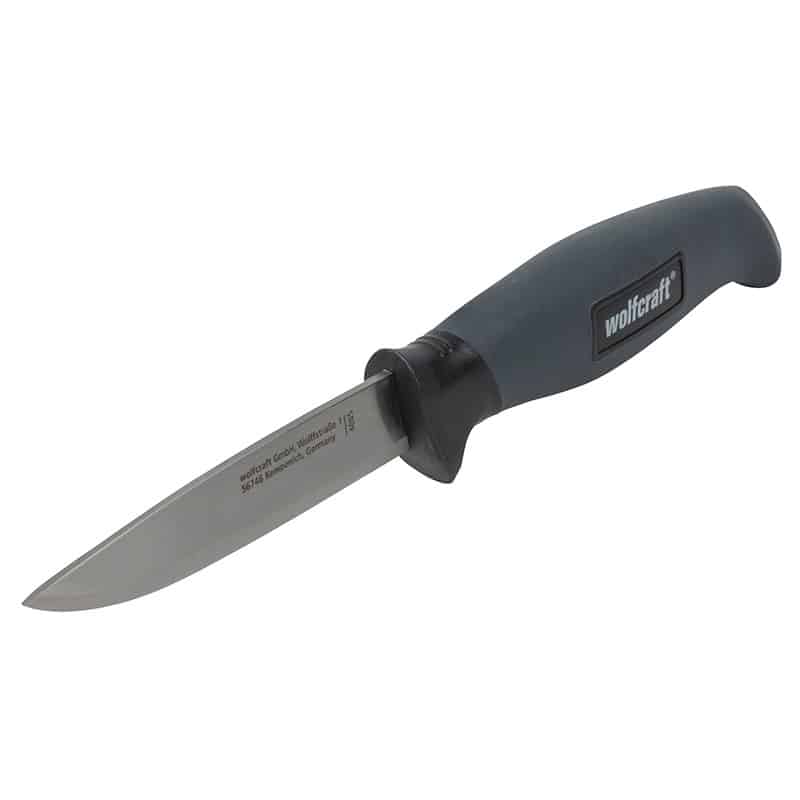 WOLFCRAFT - Faca Outdoor com Lâmina Lisa e Coldre