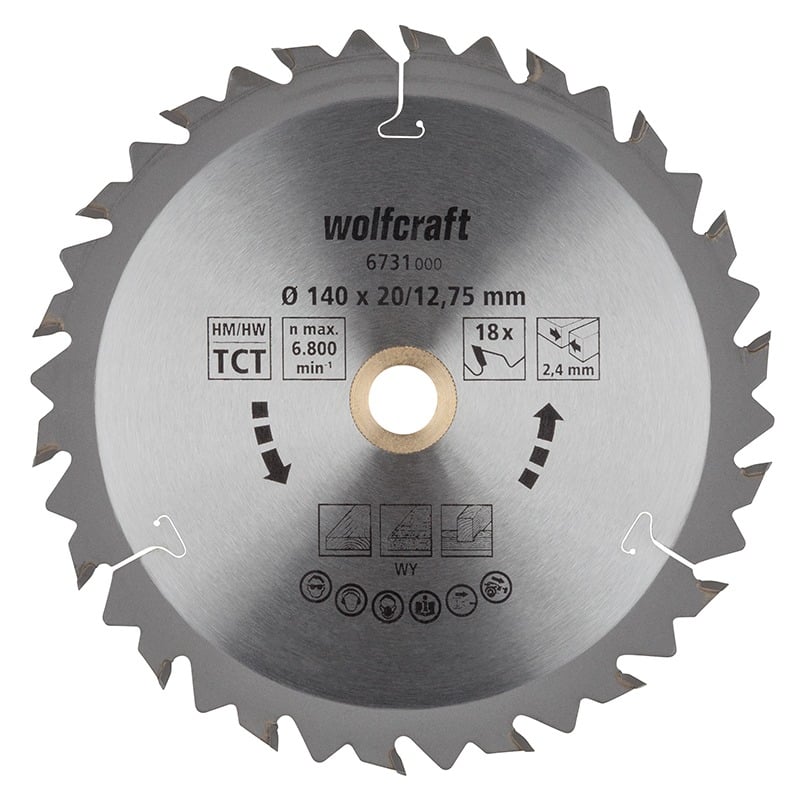 WOLFCRAFT - Lâmina Serra Circular de Mesa HM D140mm