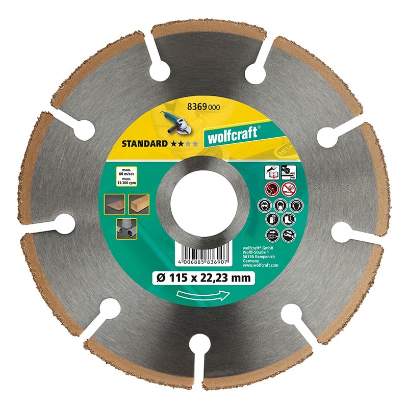WOLFCRAFT - Disco Corte Metal Duro "Standard"
