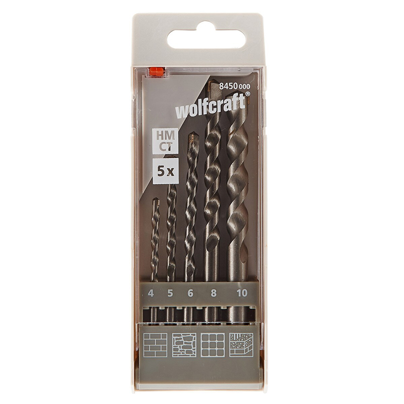 WOLFCRAFT - Kit Brocas para Pedra D4–10 mm 5UN