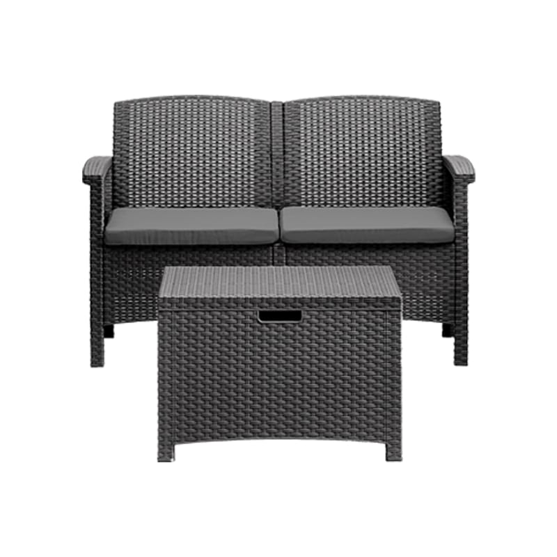 CONJUNTO MALINDI MESA + SOFÁ + 2 CADEIRÕES