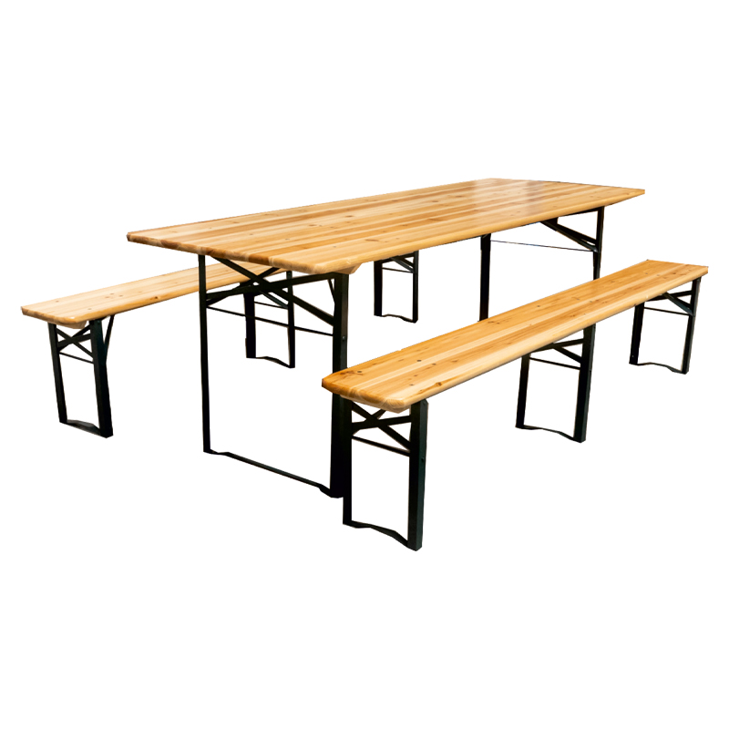MADER - MESA DE PIC-NIC + 2 BANCOS