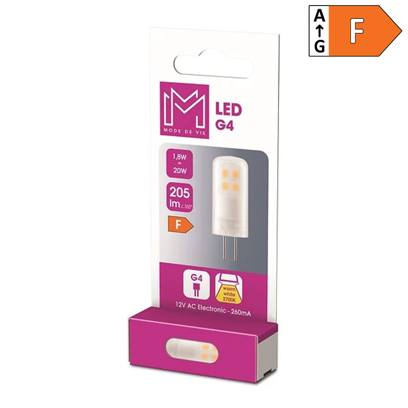 MODE DE VIE - Lâmpada LED CAP 1.7W 827 G4 205LM