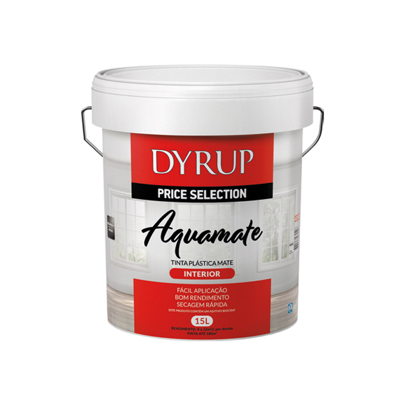 DYRUP - Tinta Plástica Aquamate Interior Branco 15L