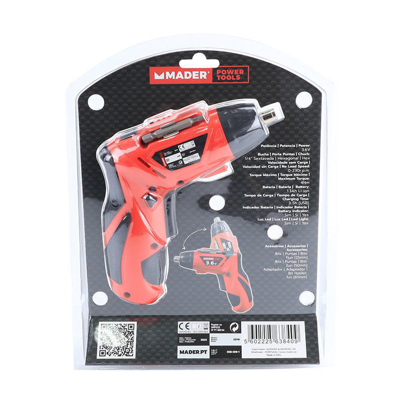 MADER - APARAFUSADORA 3.6V