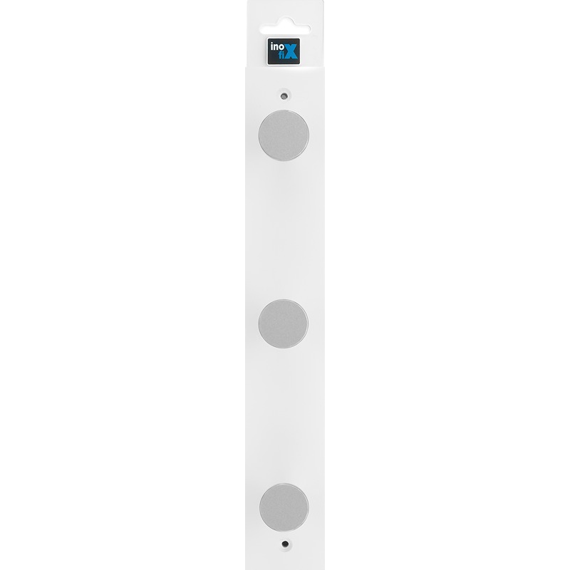 Inofix - Cabide Faia 3 Ganchos Circulares Branco 1UN