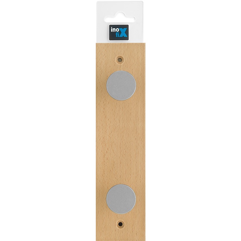 Inofix - Cabide Faia 2 Ganchos Natural 1UN