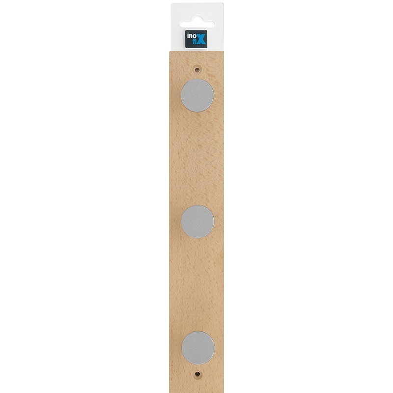 Inofix - Cabide Faia 3 Ganchos Natural 1UN