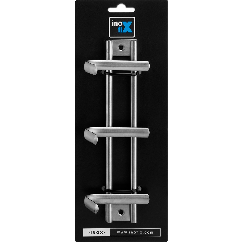 Inofix - Cabide 3 Ganchos Aço Inox 1UN