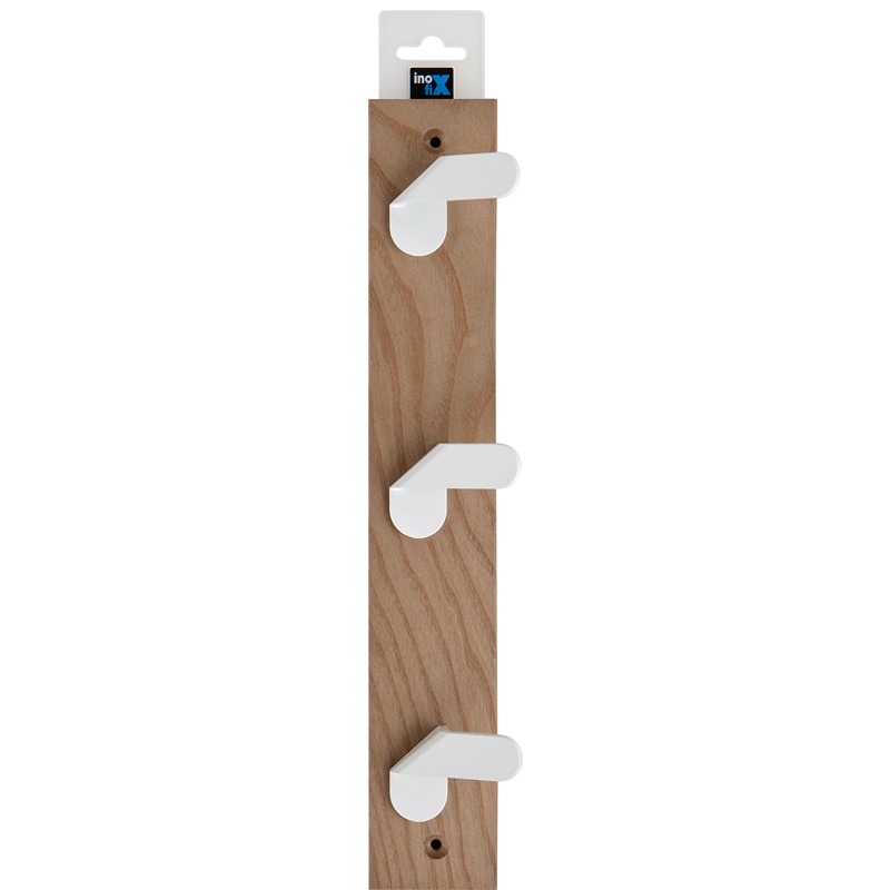 Inofix - Cabide Freixo NORDIK 3 Ganchos Branco 1UN
