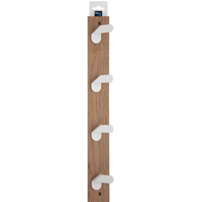 Inofix - Cabide Freixo NORDIK 4 Ganchos Branco 1UN