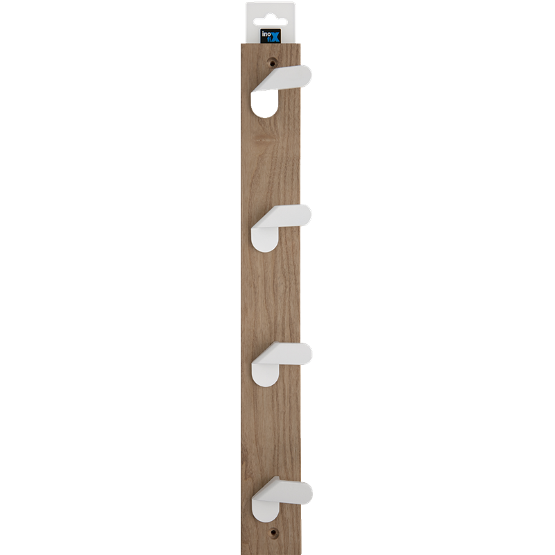 Inofix - Cabide Freixo NORDIK 4 Ganchos Branco 1UN