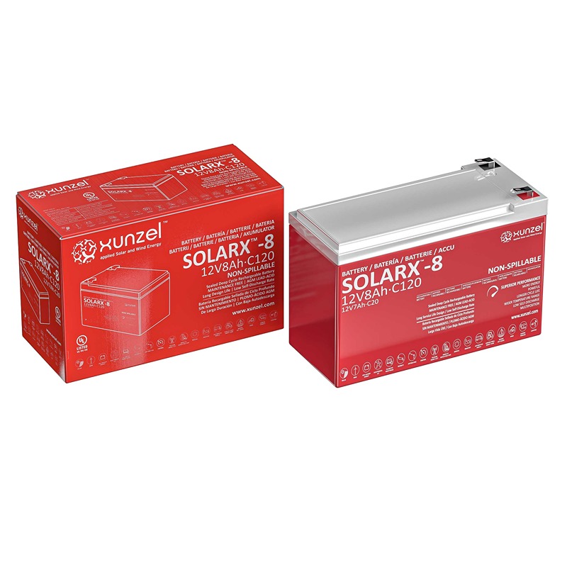 XUNZEL - Bateria Solar Solarx 8Ah 12V