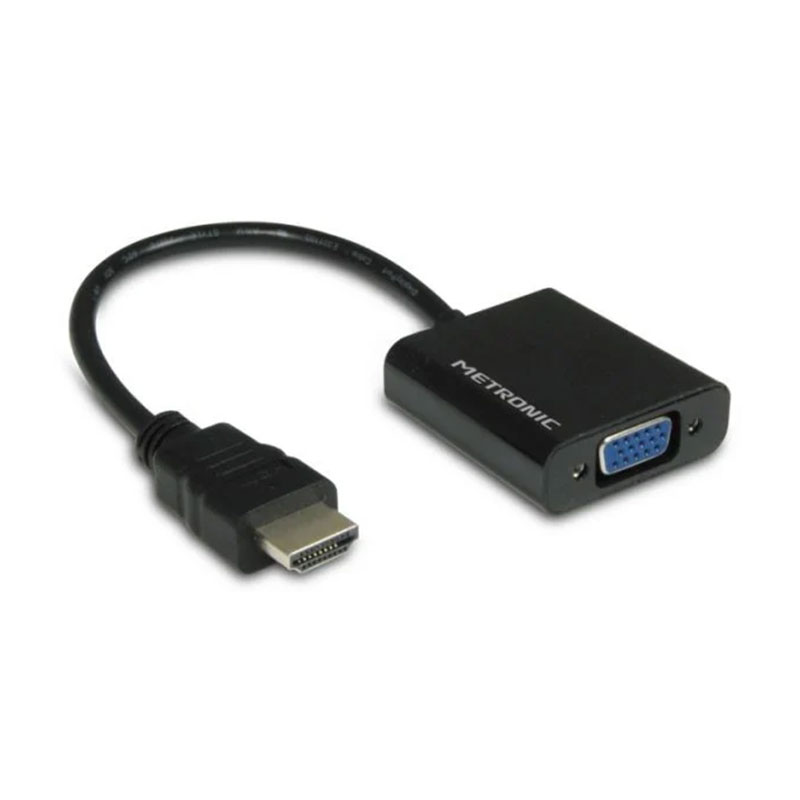 METRONIC - Conversor Hdmi/VGA + Jack 3.5
