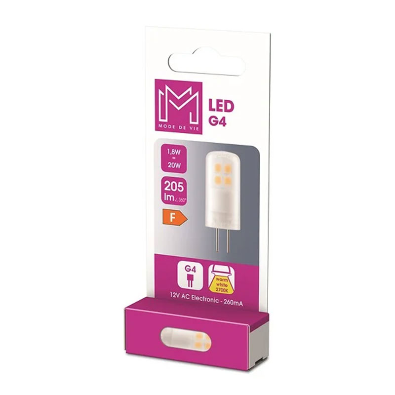 MODE DE VIE - Lâmpada LED CAP 1.7W 827 G4 205LM