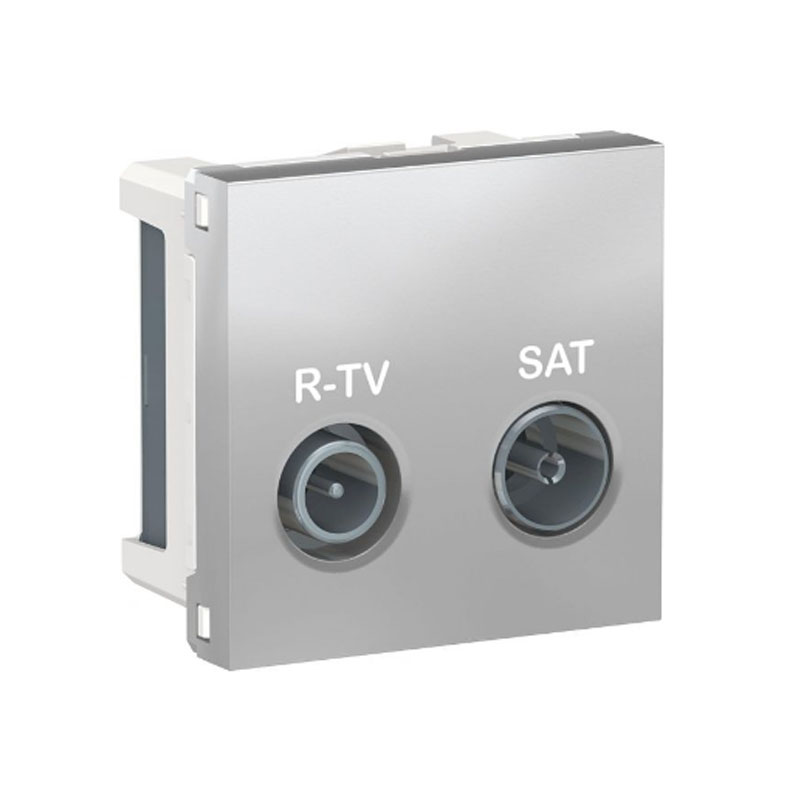 SCHNEIDER - Tomada TV/R Intermédia Alumínio