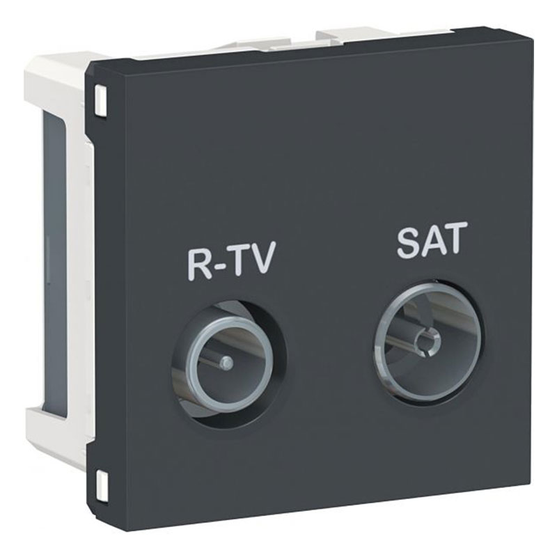 SCHNEIDER - Tomada TV/R Intermédia Antracite