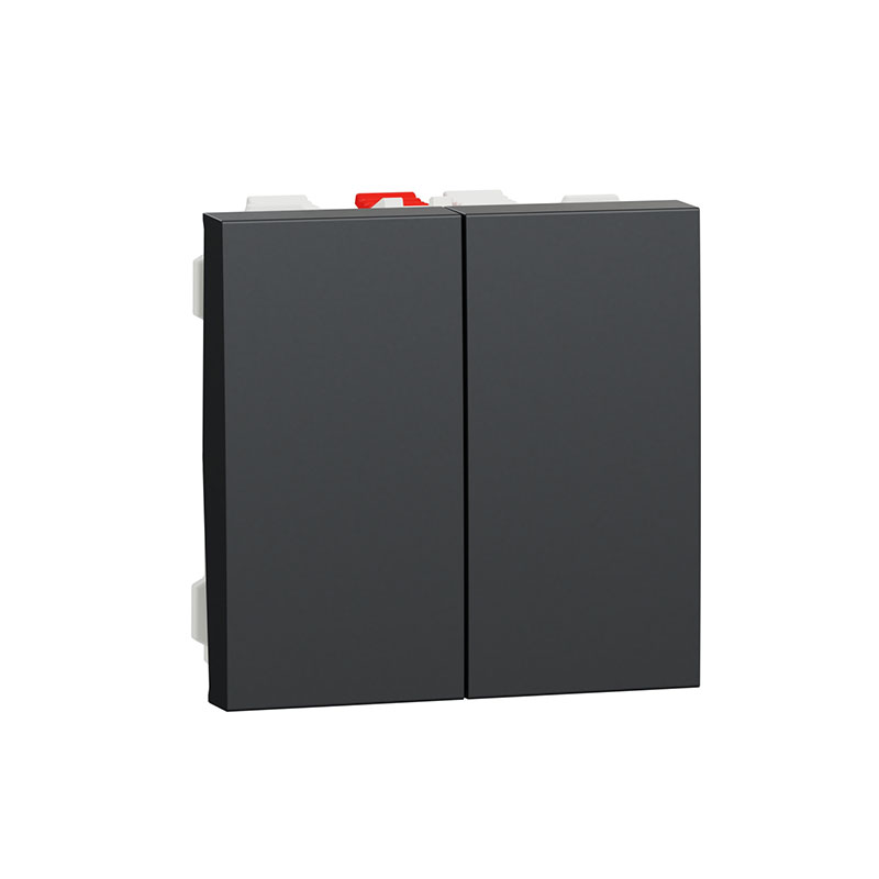 SCHNEIDER - Comutador de Escada Duplo Lustro Antracite