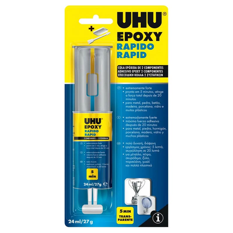 UHU - Cola Epoxy Plus Rápida 27G