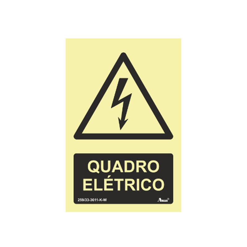 AMAN - PVC Fotoluminescente Quadro Elétrico
