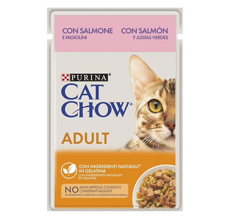 CAT CHOW - Alimento Húmido para Gato Adulto Salmão/Atum 85G