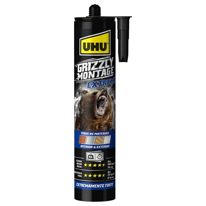 UHU - Cola de Montagem Grizzly Montagem 435G