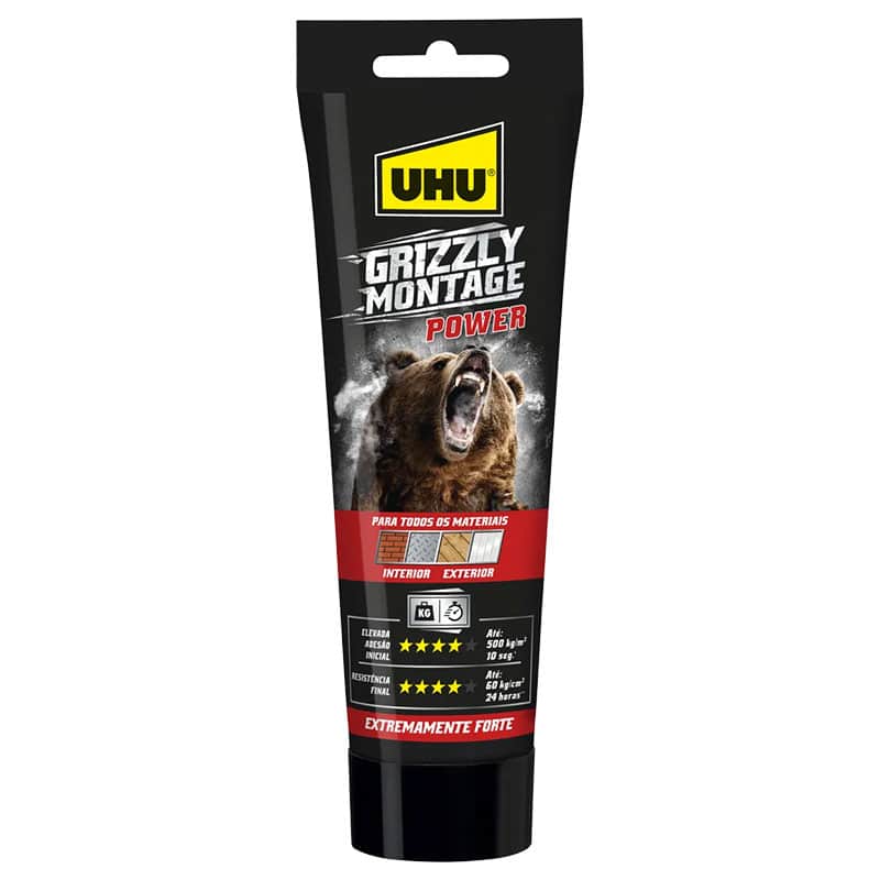 UHU - Cola de Montagem Grizzly Montagem Power 250G