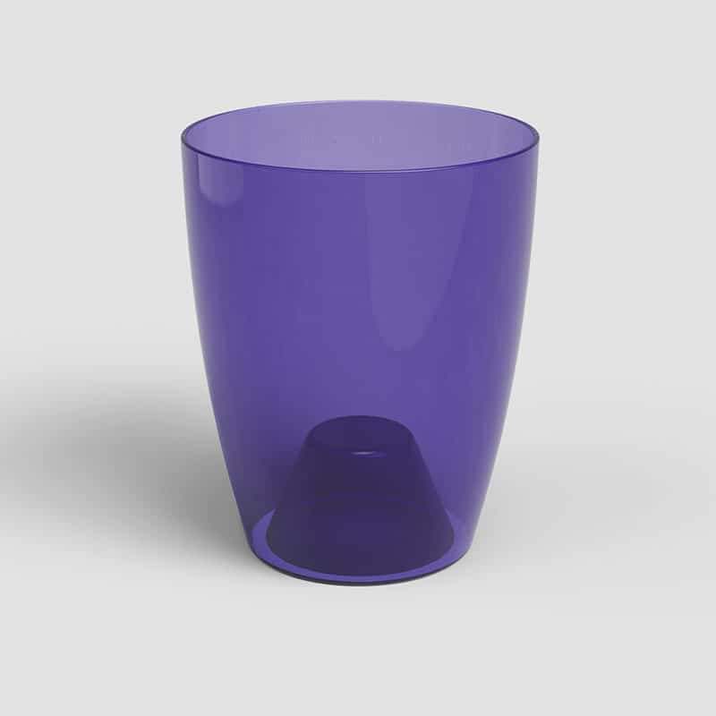 ARTEVASI - Vaso Fiji Orquídea 12,5CM Roxo Transparente