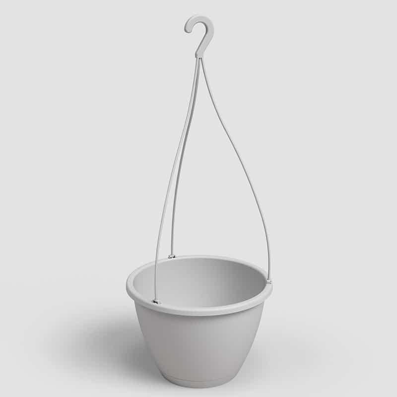 ARTEVASI - Vaso Algarve Suspensão 25CM Cinza Claro