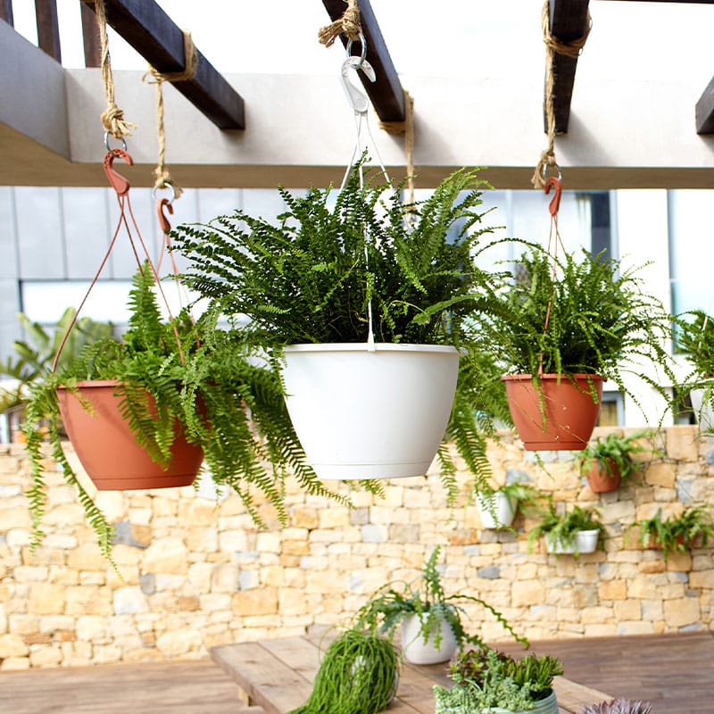 ARTEVASI - Vaso Algarve Suspensão 25CM Cinza Claro