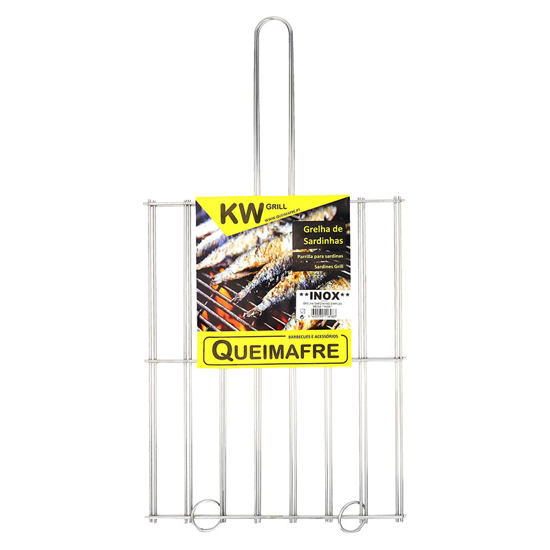 QUEIMAFRE - Grelha Simples Inox 23X31Cm