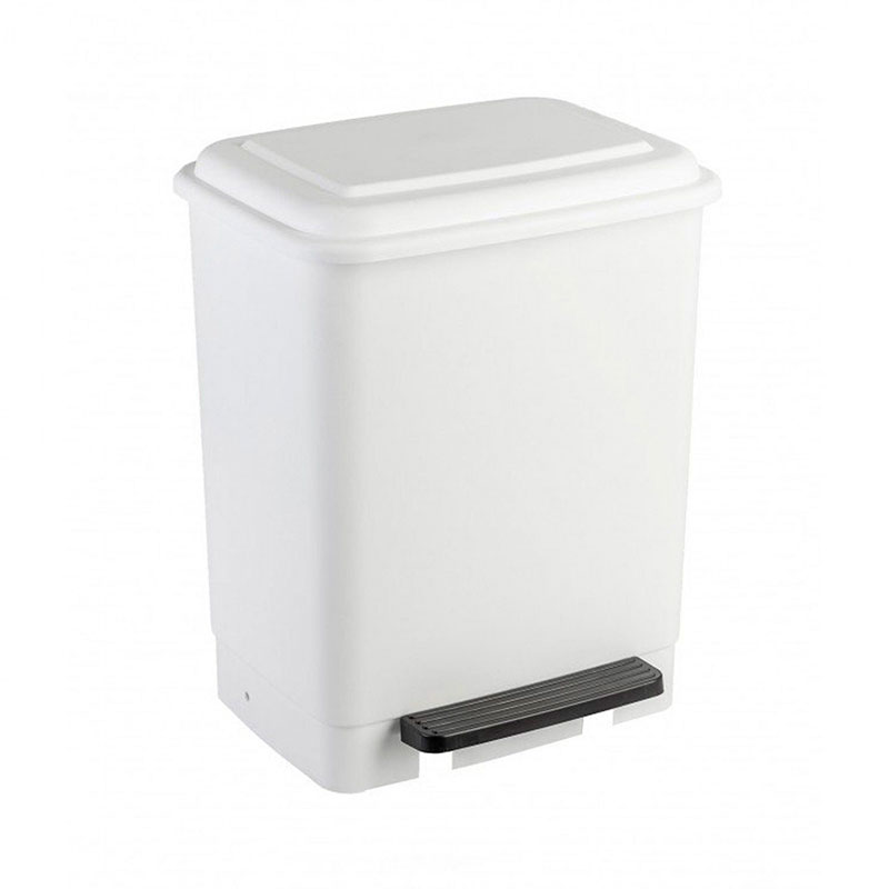 FAPLANA - Balde com Pedal e Fixação para Sacos Branco 26L