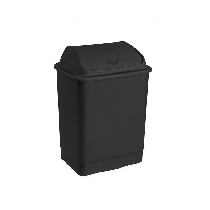 FAPLANA - Balde com Tampa Basculante Preto 26L