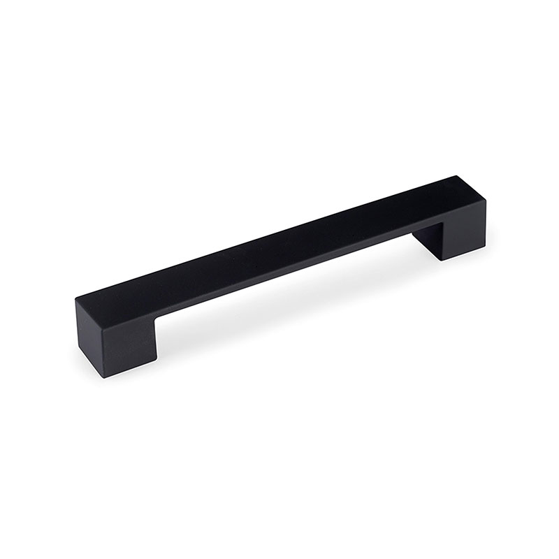 Puxador Assen Pintado Preto 128Mm