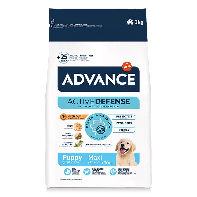 ADVANCE - Alimento Cão Puppy Maxi Frango/Arroz 3Kg