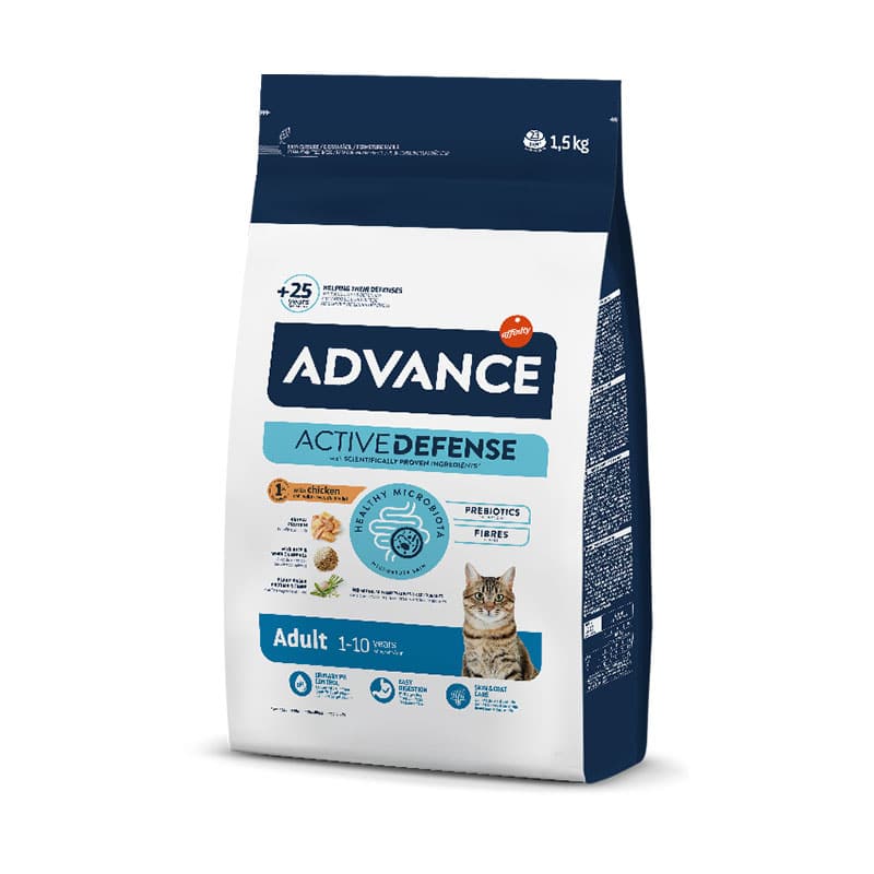 ADVANCE - Alimento Gato Adulto Frango/Arroz 1,5Kg